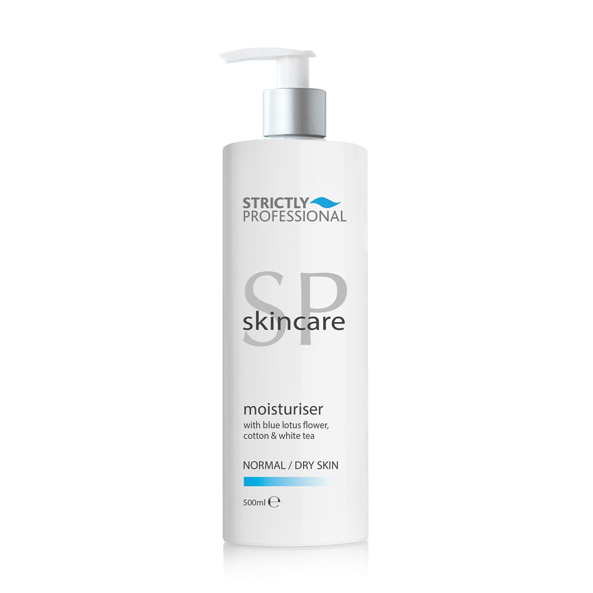 Зволожувальна емульсія для обличчя Strictly Professional SP Skincare Moisturiser для нормальної та сухої шкіри, 500 мл